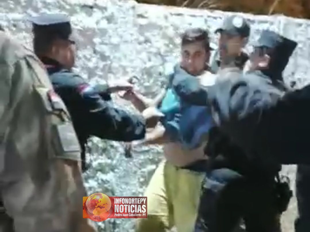 Joven denunció ser agredido por policías en Pedro Juan