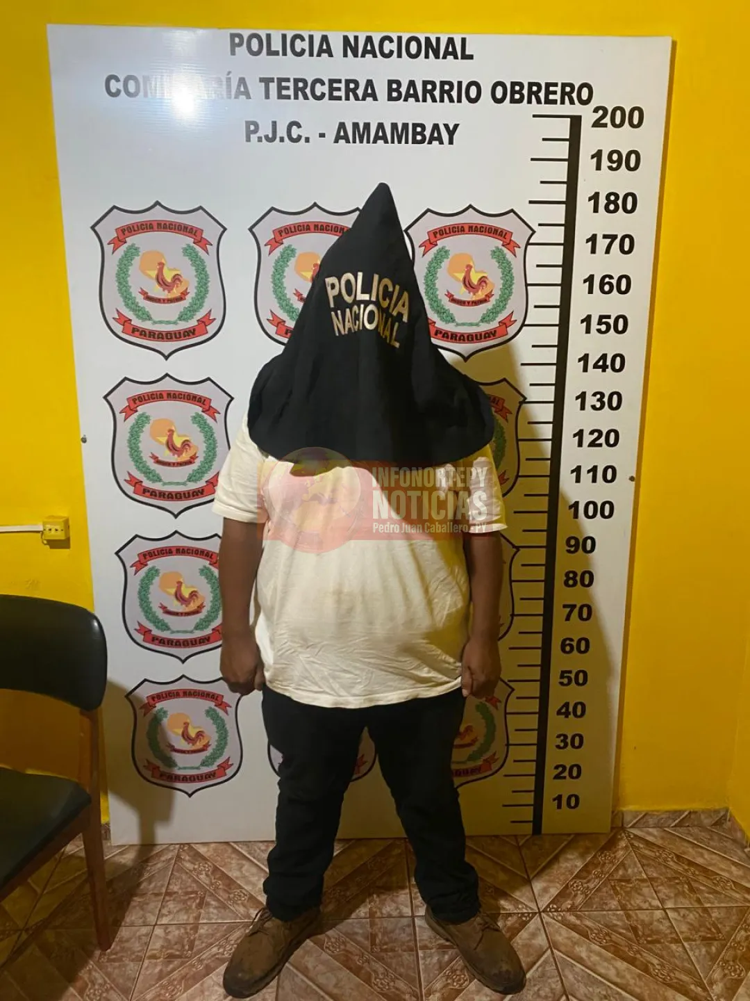 Hombre con orden de captura por narcotráfico protagoniza incidente en Comisaría de Pedro Juan