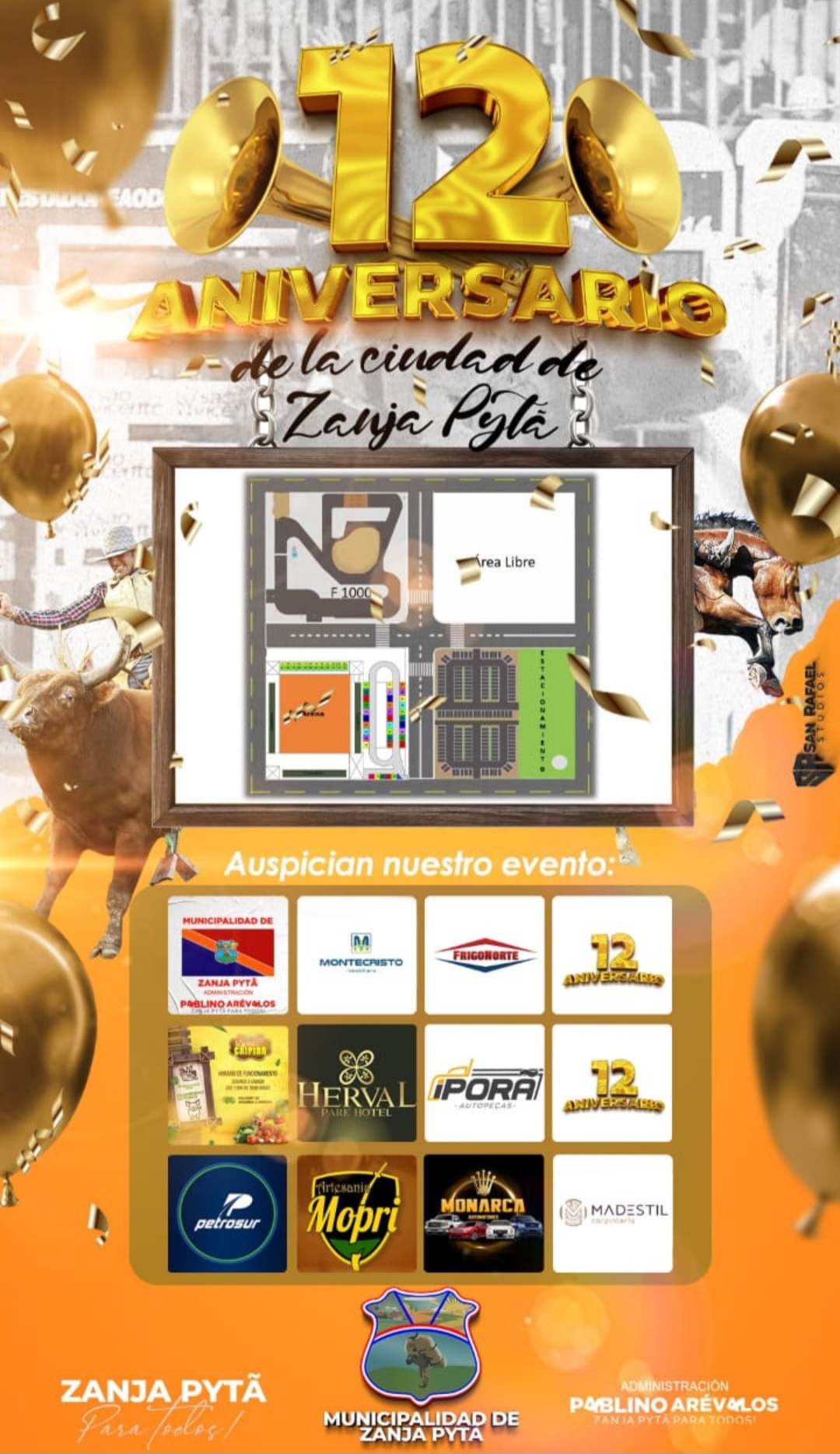 Preparan gran evento por el "Aniversario número 12 de Zanja Pyta"