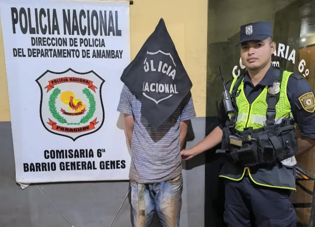 Agredió brutalmente a su madre fue detenido en Pedro Juan