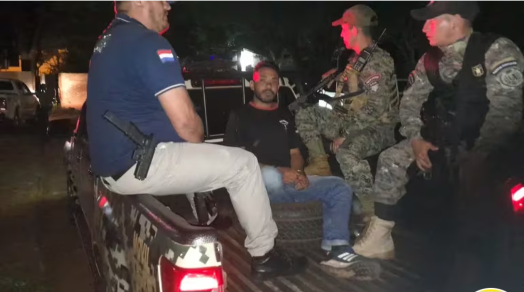 Policía detiene a peligroso narco brasileño en Pedro Juan