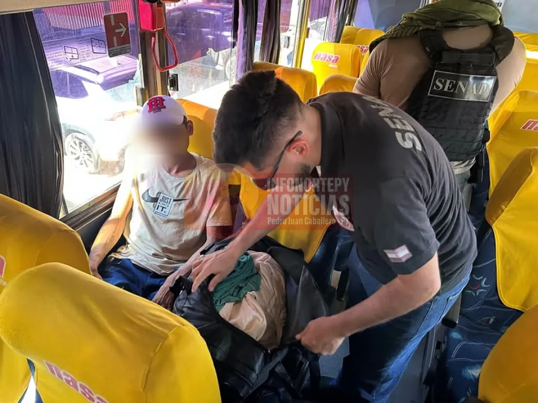 Detienen en Concepción a hombre con "marihuana VIP" proveniente de Pedro Juan