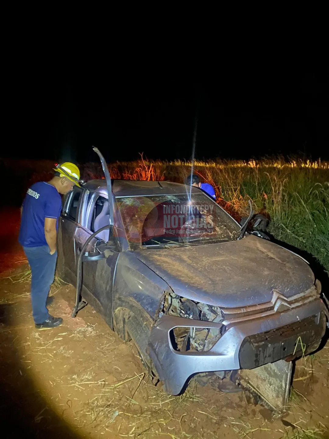 Trágico vuelco en Capitán Bado deja dos jóvenes fallecidos y un herido