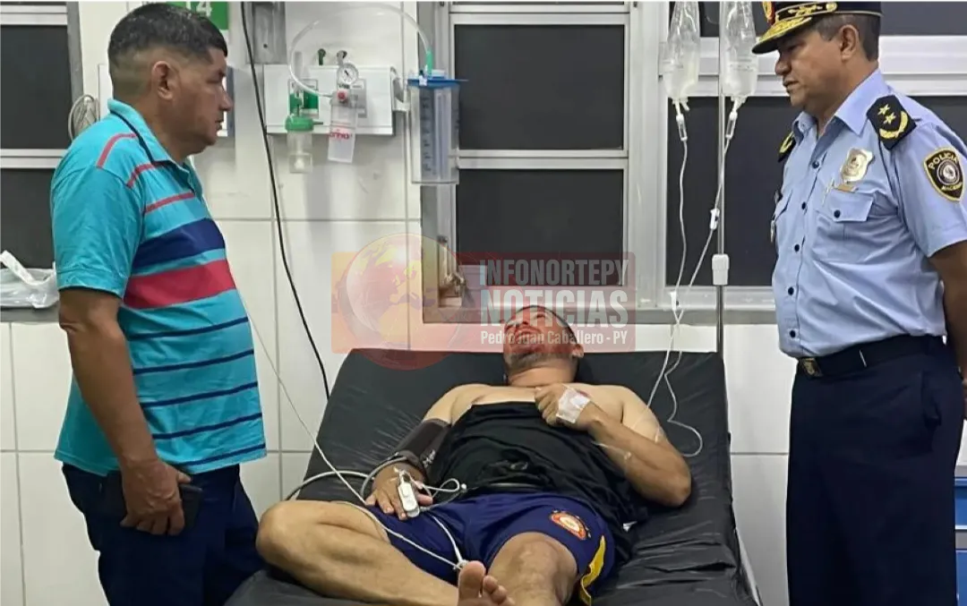 Policía herido en tiroteo en ex Puestesiño es trasladado a Asunción