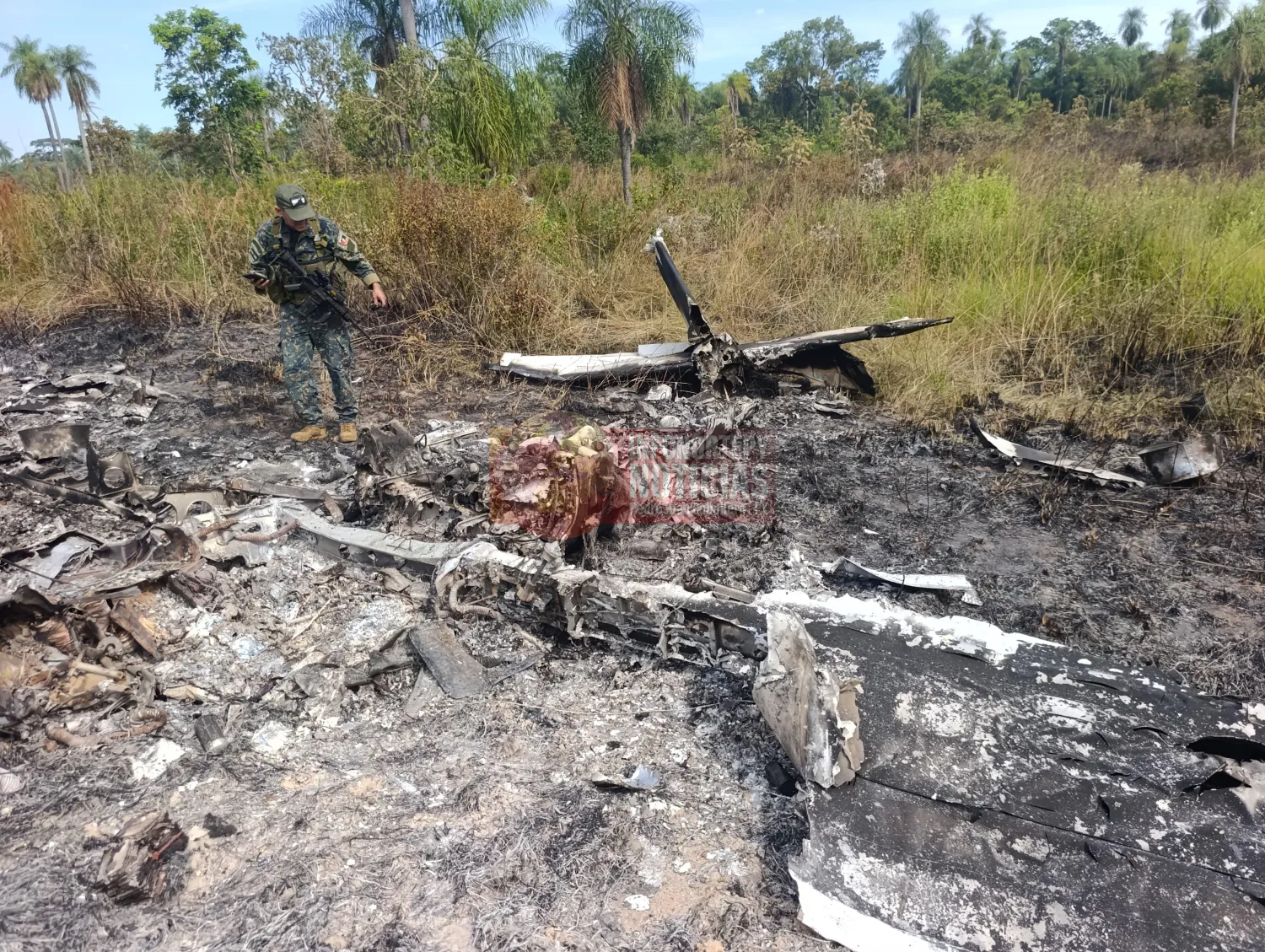 Avioneta boliviana incinerada es hallada en zona rural de Concepción tras alerta aérea