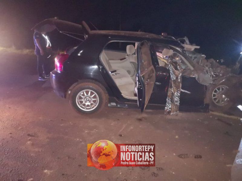 Choque de vehículos deja un muerto y varios heridos en Pedro Juan