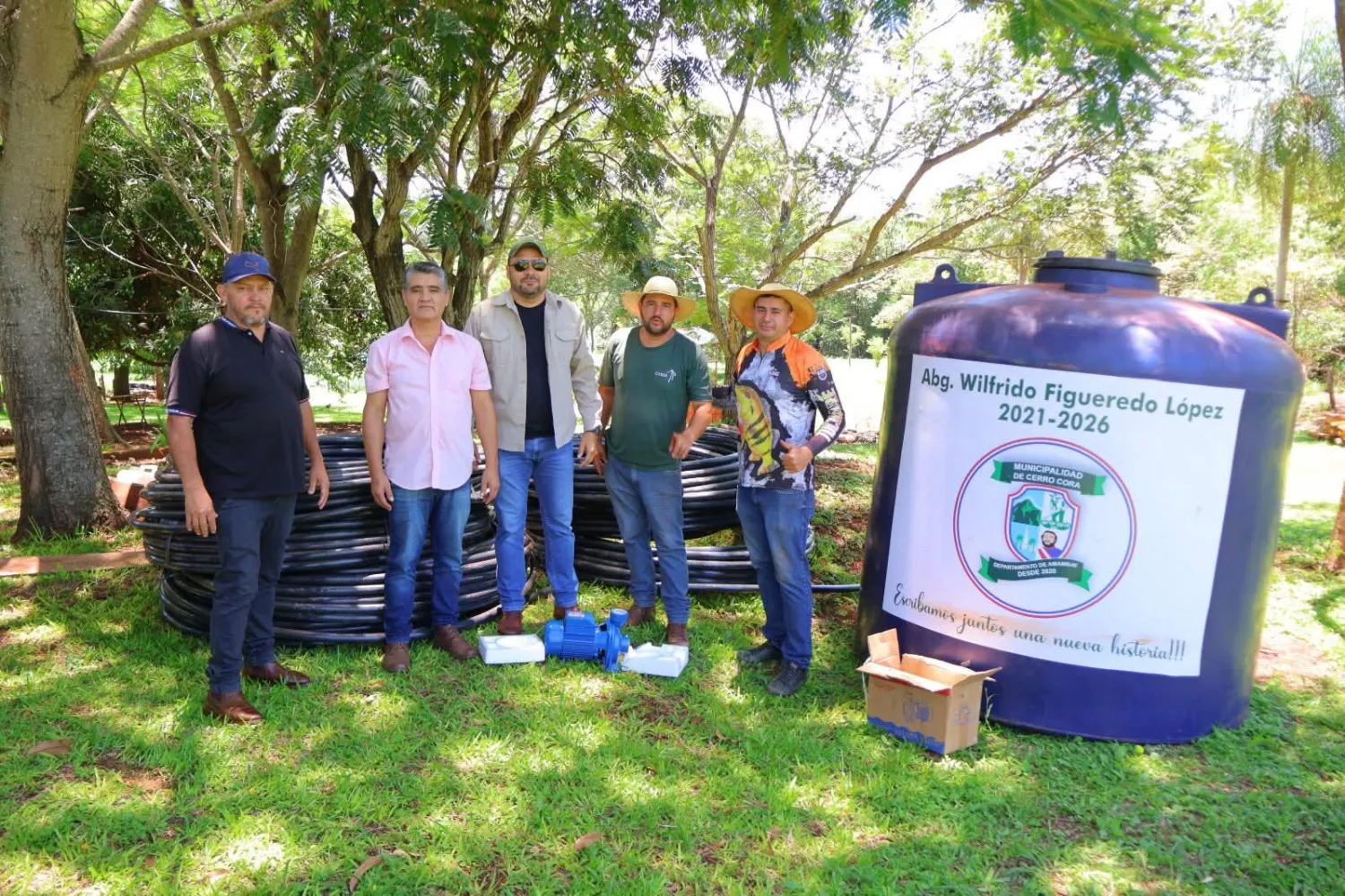 Municipalidad de Cerro Corá fortalece el acceso al agua potable en la Colonia Cumbre