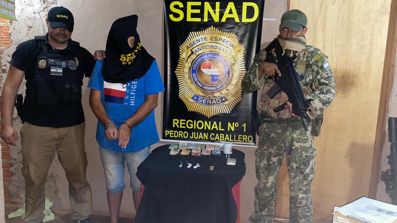 Detienen a  microtraficante con antecedentes en Pedro Juan