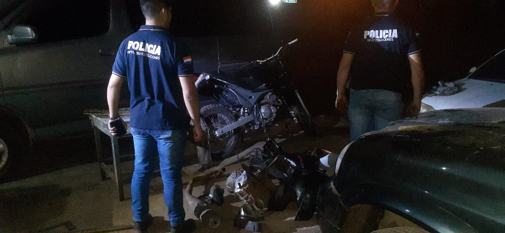 Recuperan motocicletas y piezas hurtadas del deposito del Poder Judicial de Pedro Juan.