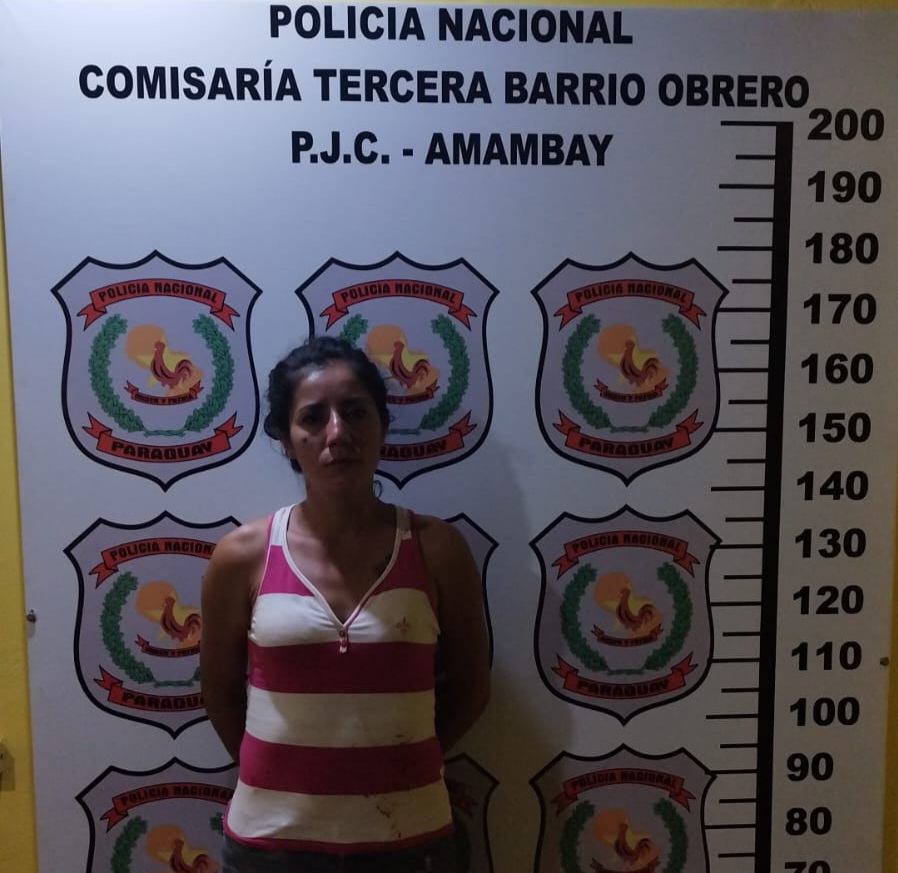 Kuña tavyraí armo boloqui y fue presa en Pedro Juan