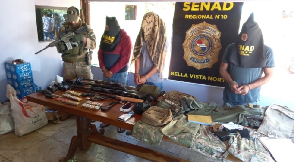 Tres aprehendidos tras hallazgo de campamento narco en Zanja Pytã