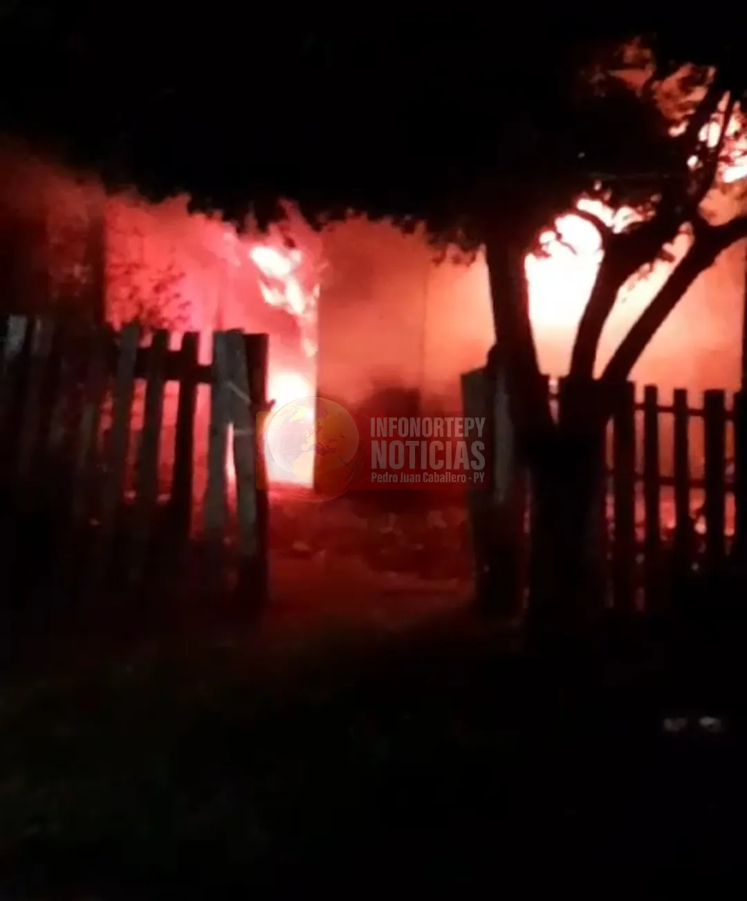 Hombre en estado de ebriedad incendia vivienda de su concubina en Pedro Juan