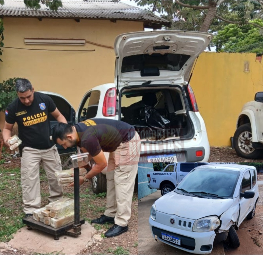 Policía incautó 138 kilos de marihuana en Pedro Juan tras persecución
