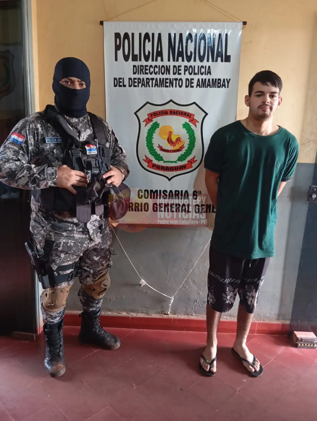 Detienen a joven por realizar maniobras peligrosas en Pedro Juan