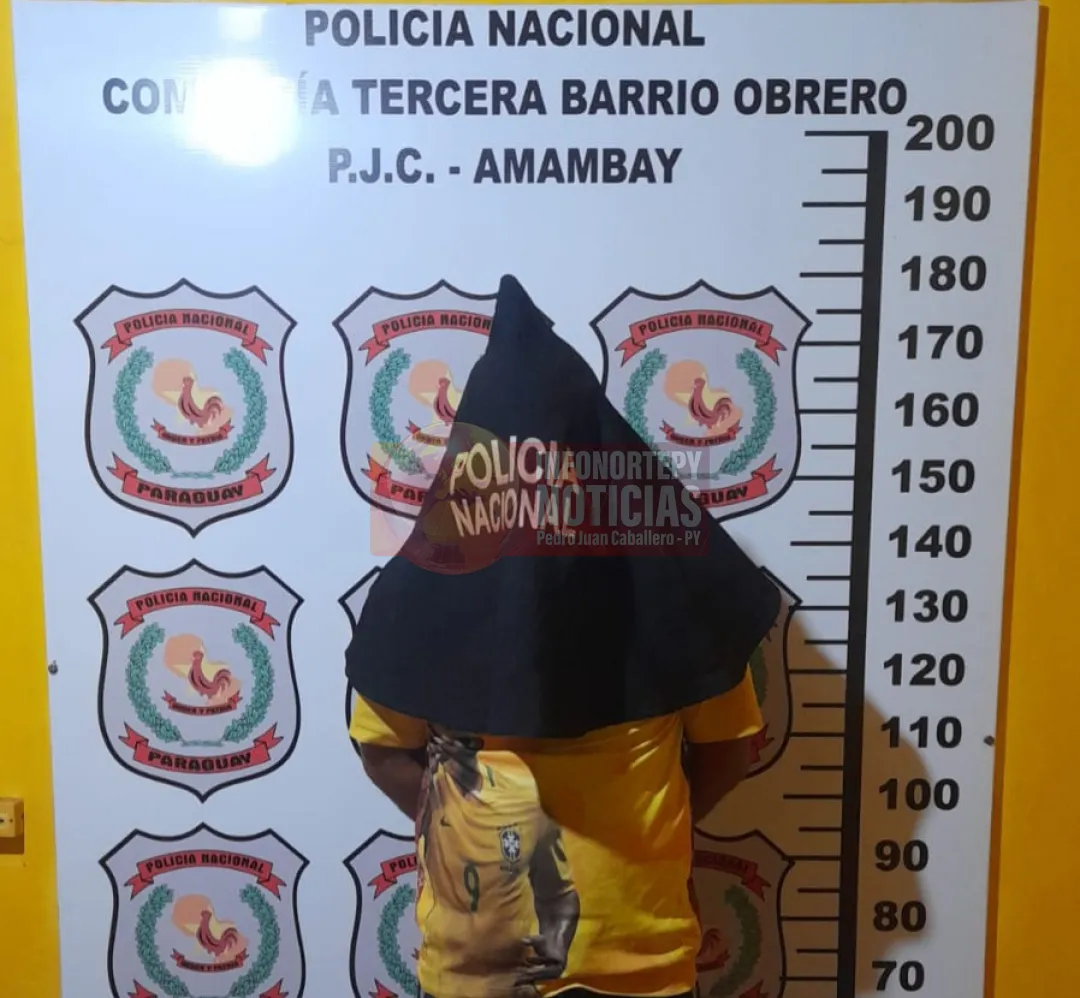 Hombre denunciado por violencia familiar y amenazas fue detenido en Pedro Juan
