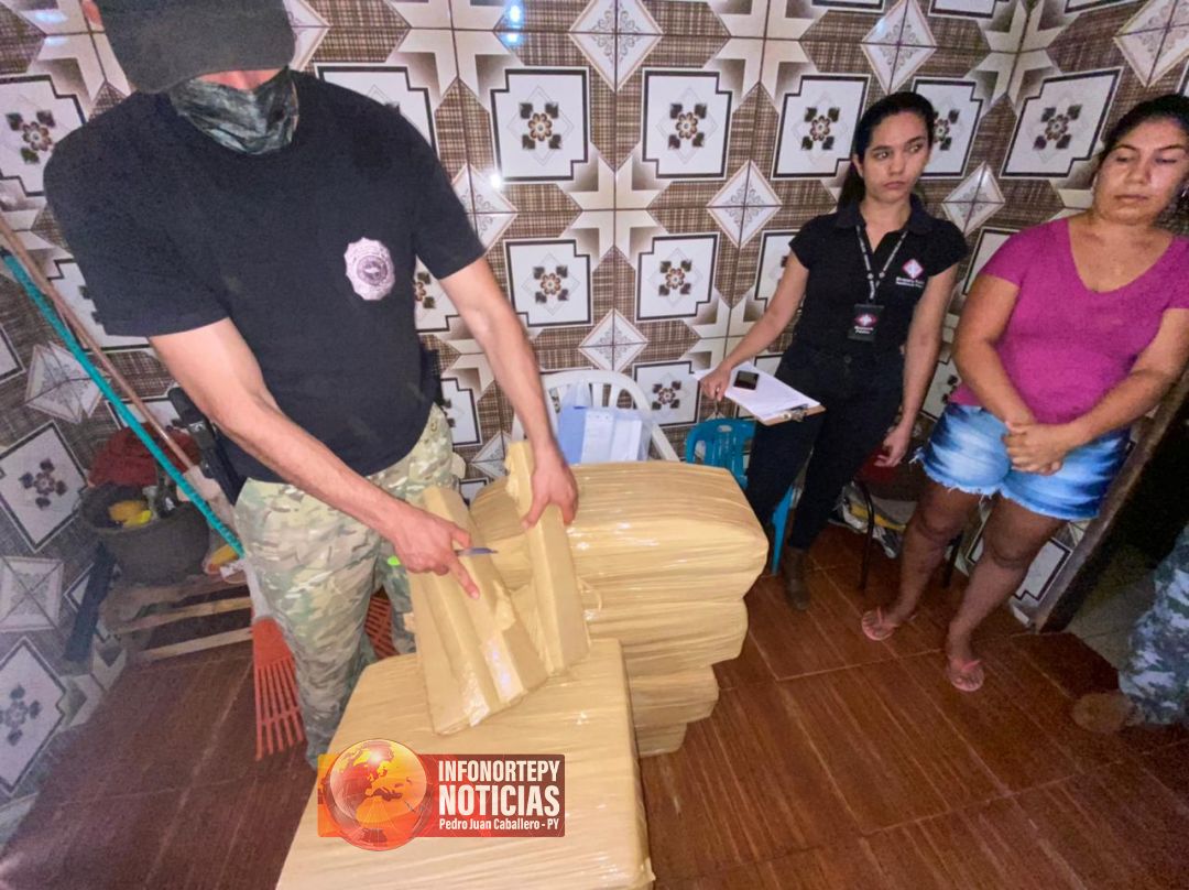 Mujer fue detenida por la SENAD con marihuana en Capitán Bado