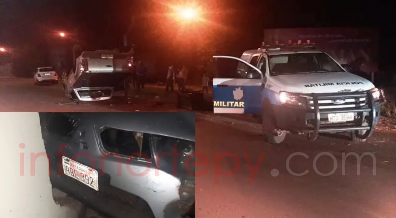 Camioneta con chapa paraguaya involucrada en aparatoso accidente en Sanga Puitã