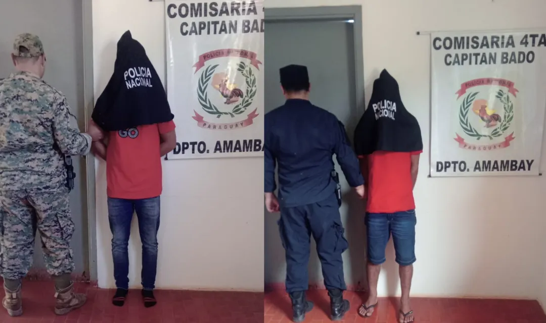 Rápida acción de la Policía en Capitán Bado derivó a la aprehensión de dos personas.