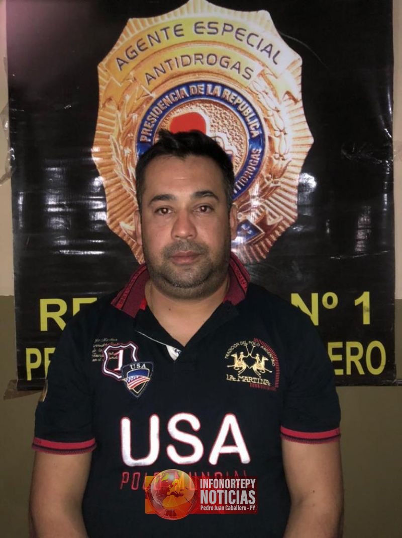Policía  fue detenido por la Senad con marihuana en Pedro Juan  tras atropellar control