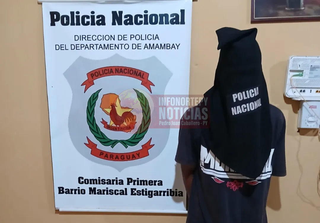 Brasileño con frondosos antecedentes fue detenido en Pedro Juan con crack