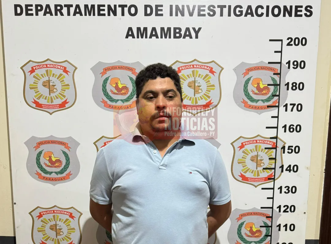 Detienen a brasileño con orden de captura internacional en Pedro Juan