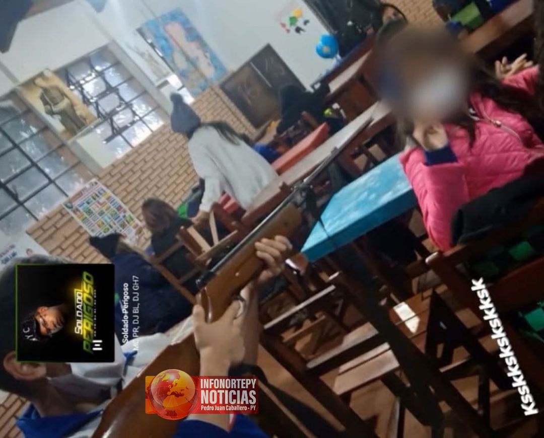 Alumno del CRE de Pedro Juan apuntó una réplica de rifle a su compañera