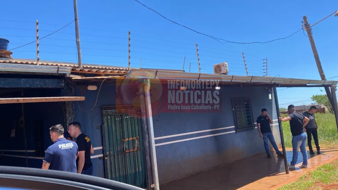 Allanan vivienda en Pedro Juan tras detención de presunto