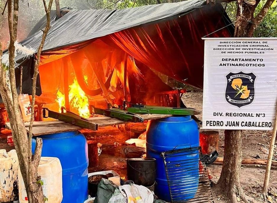 Antinarcóticos destruyeron marihuana y campamentos en Bella Vista Norte