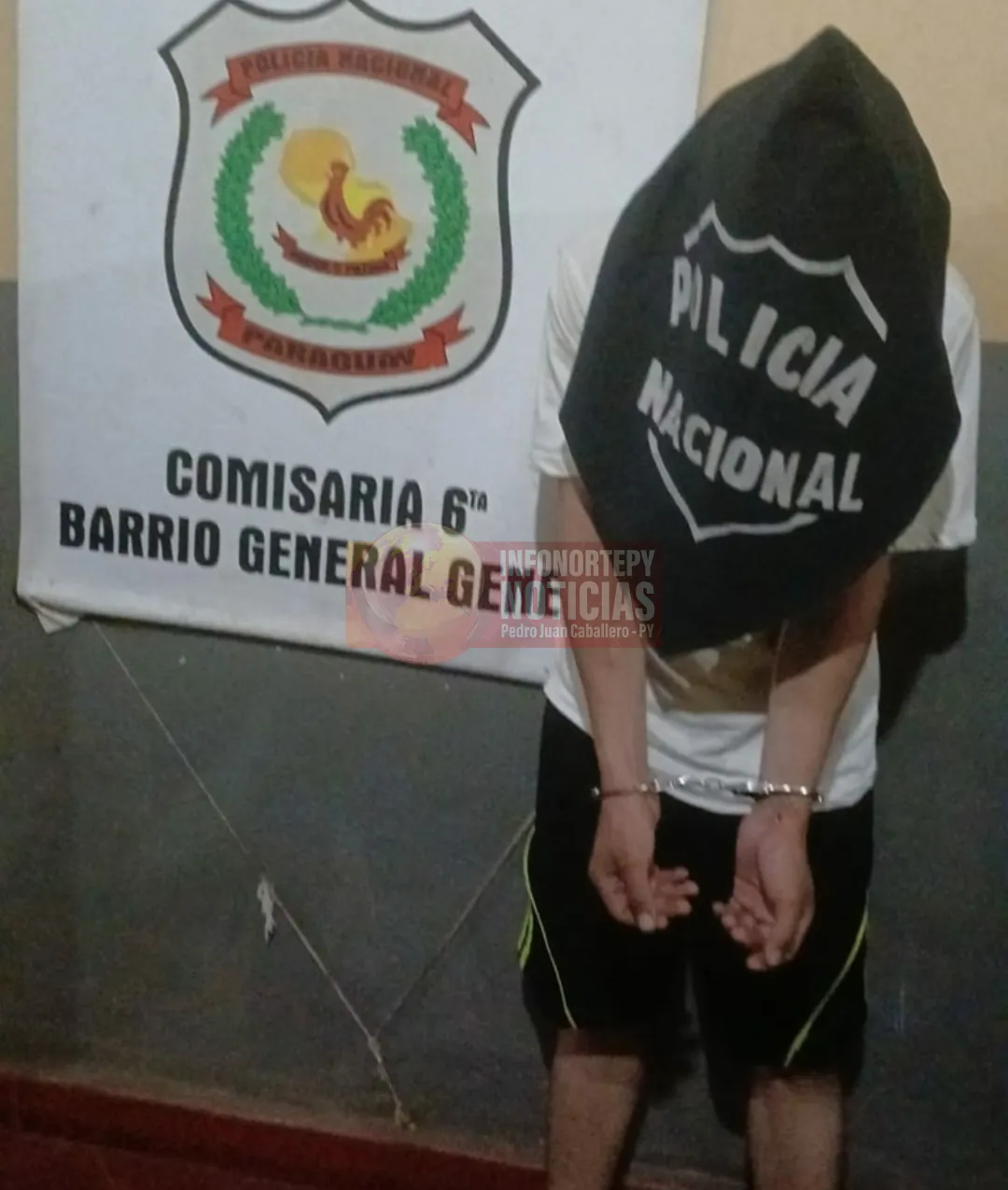 Joven detenido en Pedro Juan por violencia familiar contra su madre