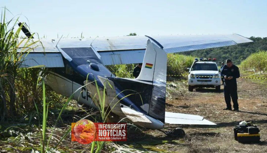 Presunta avioneta narco cayó en un cañaveral en Iturbe: piloto se dio a la fuga
