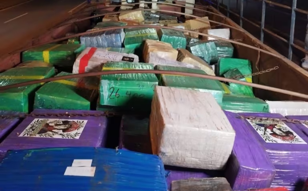 Incautan en Brasil carga de 26 toneladas de marihuana que partió de Pedro Juan