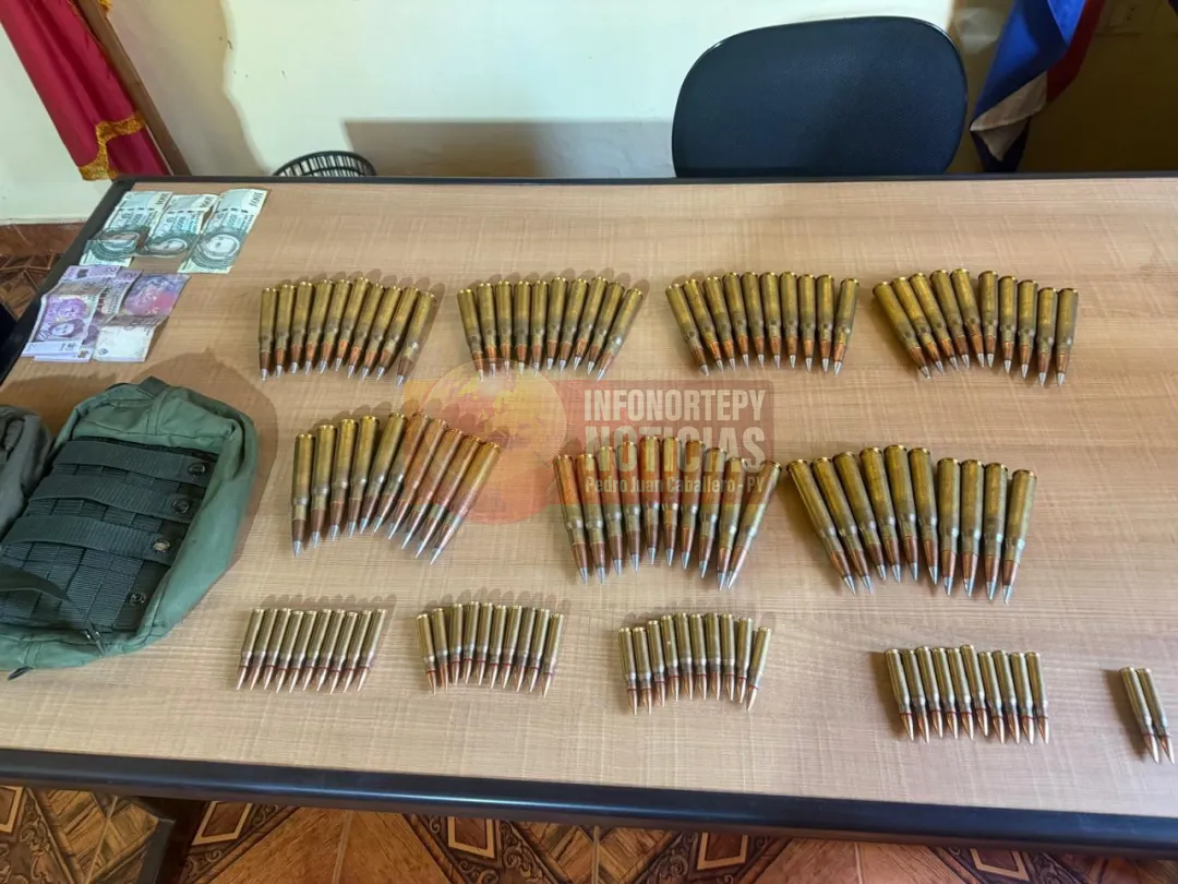 Detienen a suboficial militar con proyectiles de alto calibre en Curuguaty