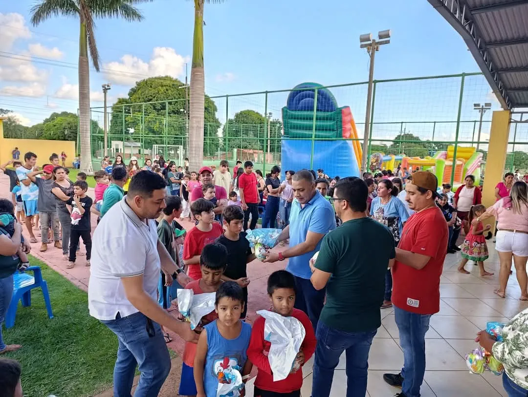 Intendente de Zanja Pytã llenó de alegría la Pascua de los Niños