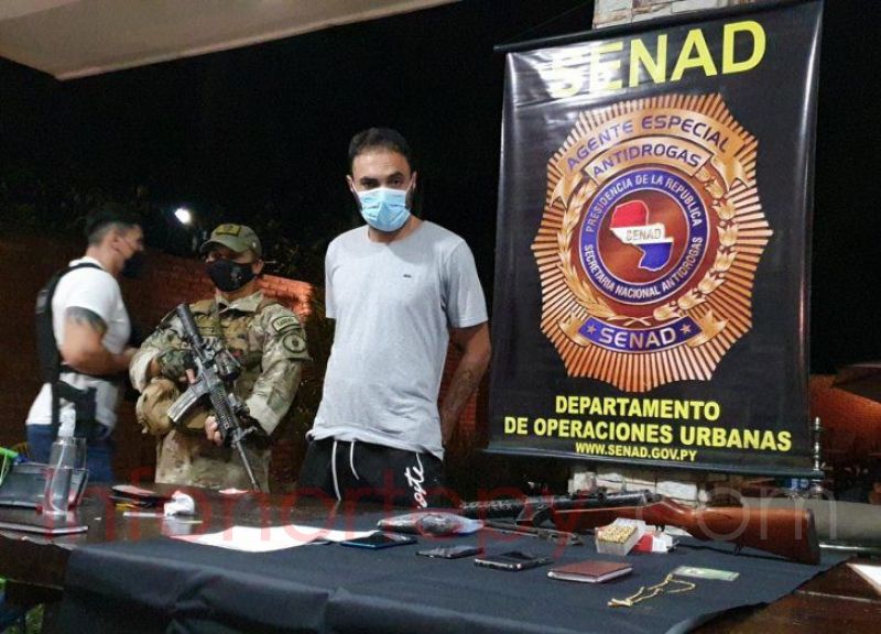 Senad captura a brasileño con presuntos vínculos con el Comando Vermelho