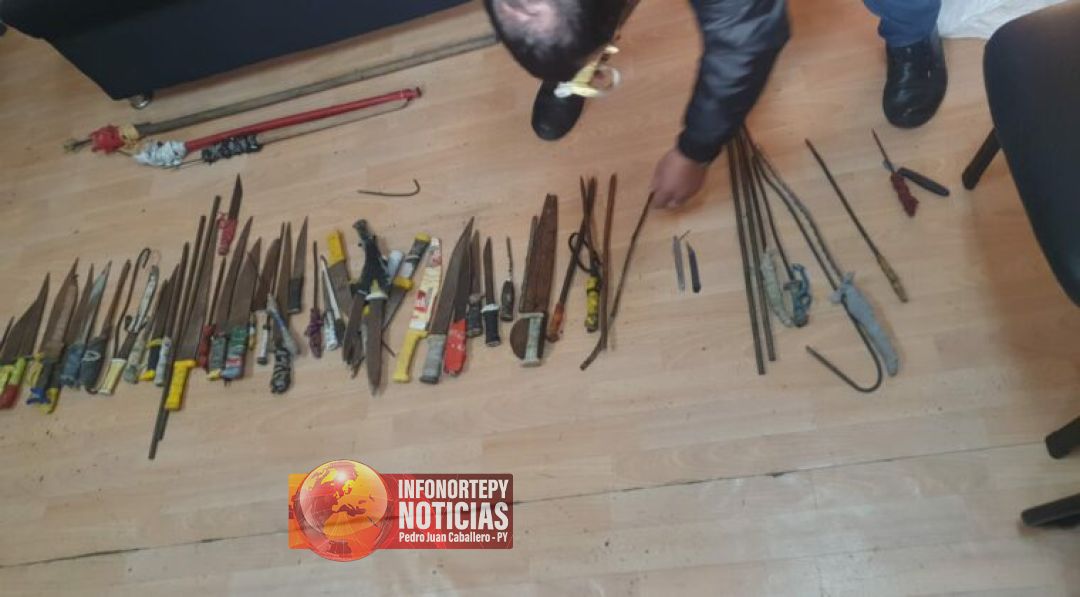 Incautan varias armas de fabricación casera en una nueva requisa en Tacumbú