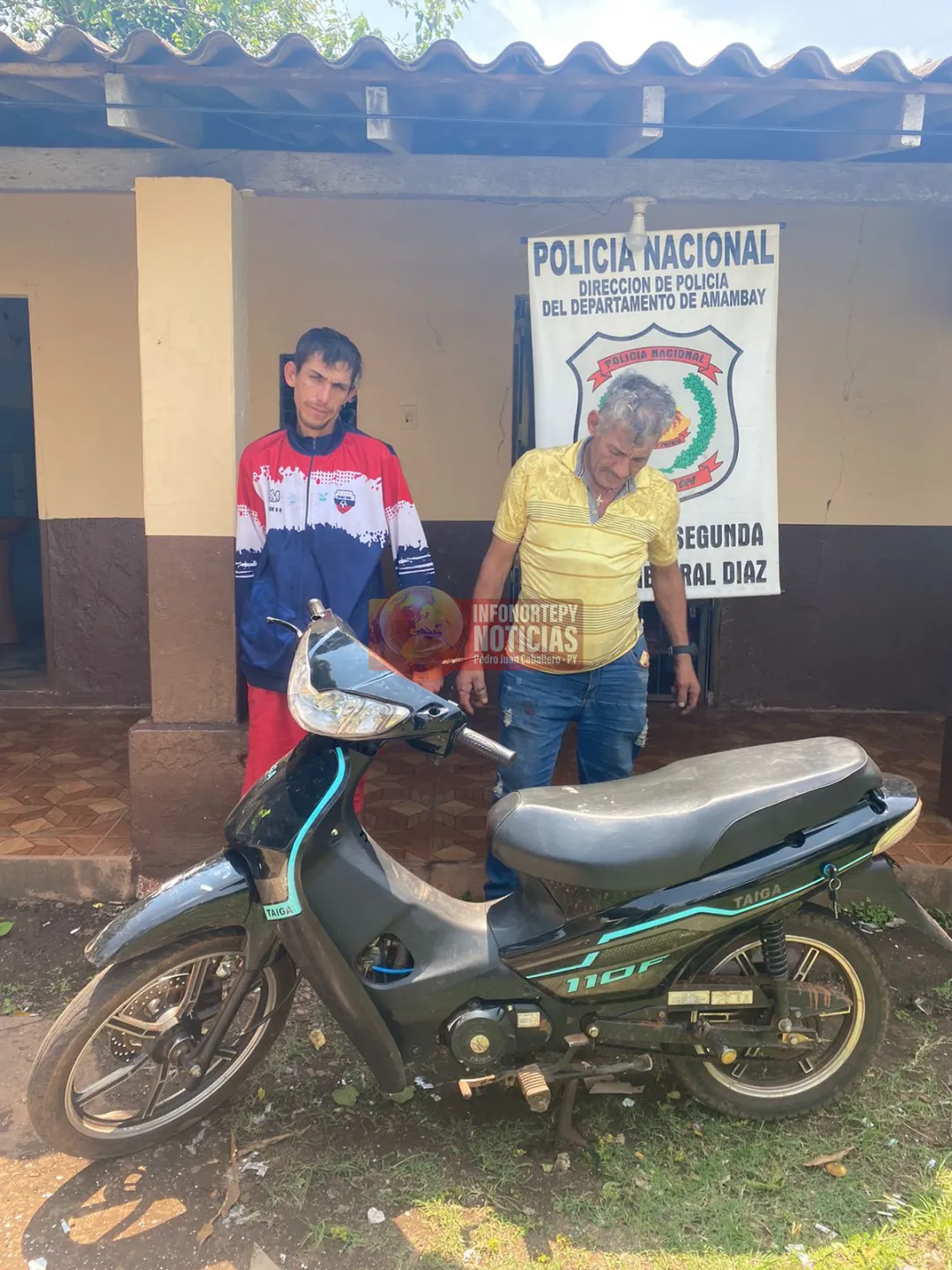 Policía recupera motocicleta robada en Pedro Juan en menos de 12 horas