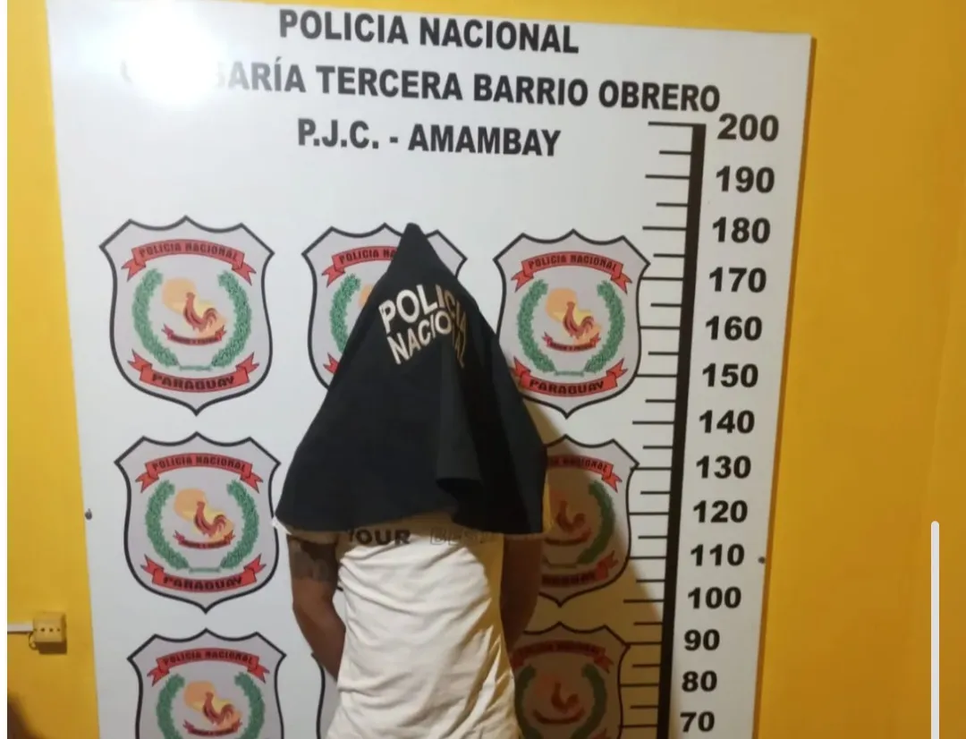 Policía detuvo a un hombre por intento de hurto en Pedro Juan