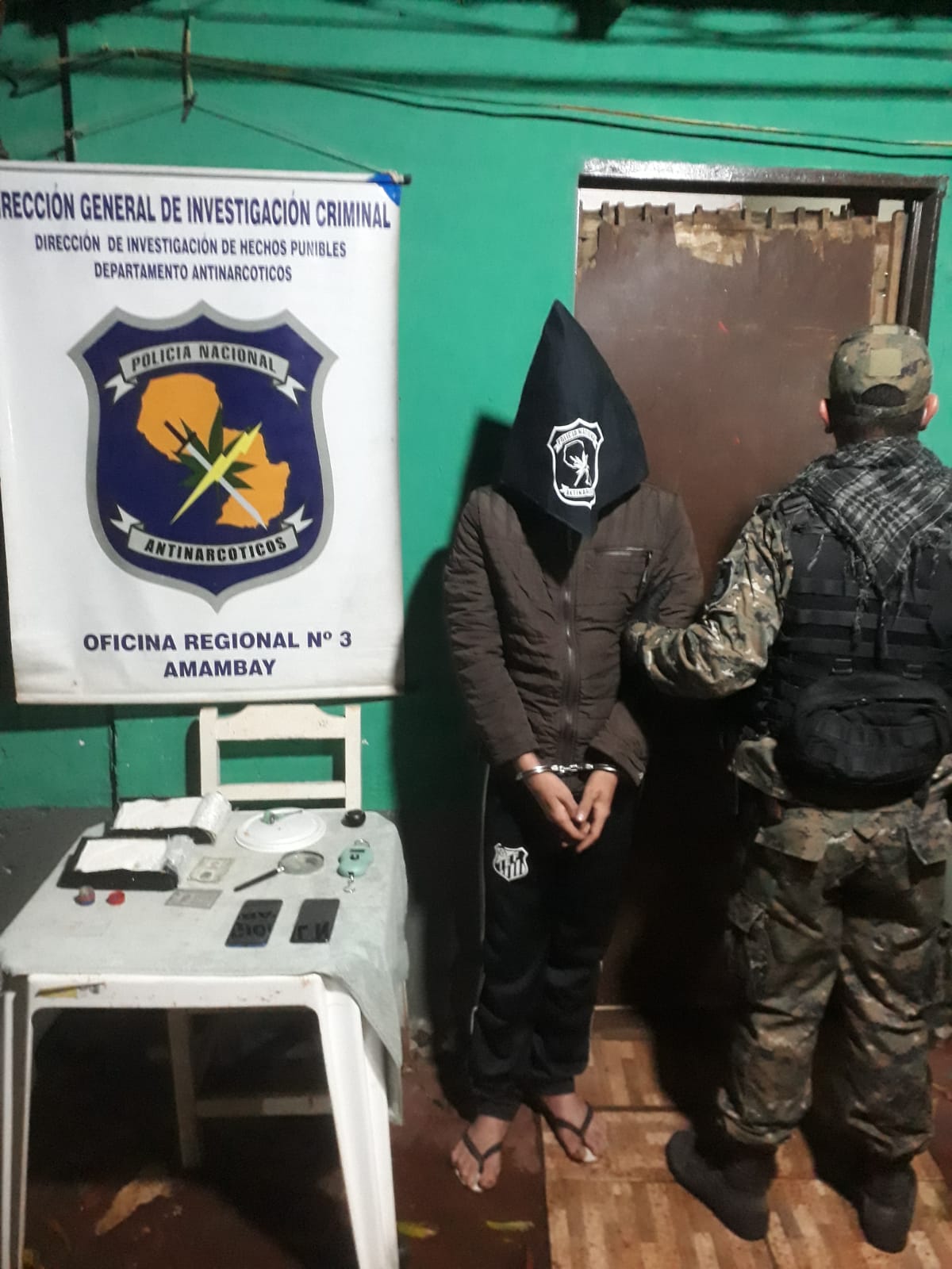 Brasileño de 30 años detenido con cocaína en Pedro Juan