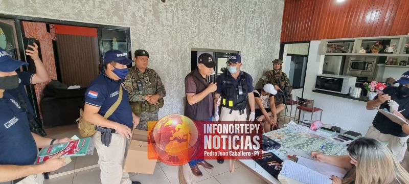 Megaoperativo busca desbaratar un esquema de narcotráfico en Salto del Guairá