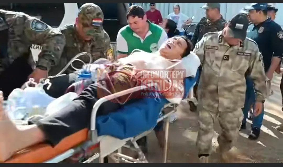 Policía herido en Yby Yaú continúa en terapia intensiva tras cirugía de urgencia