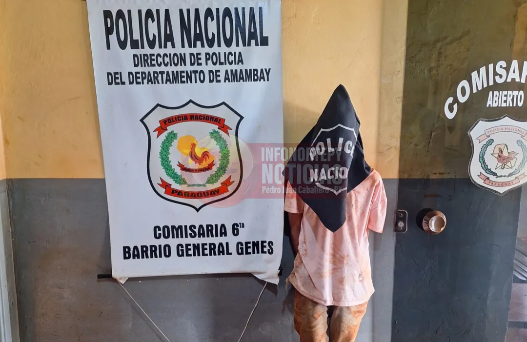 Aprehenden a menor por hurto domiciliario en Pedro Juan