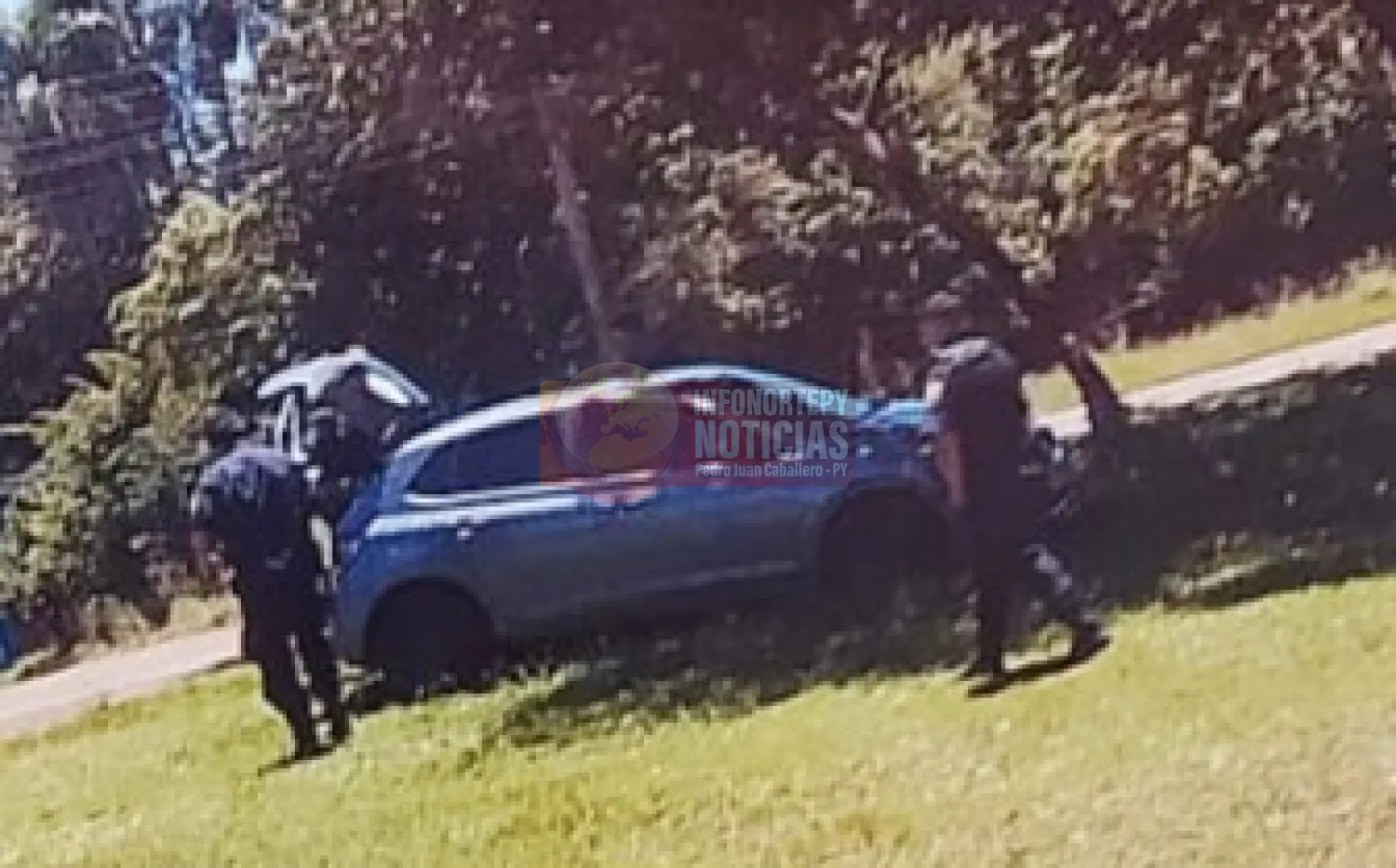 Recuperan vehículo sustraído de Comisaría en la línea internacional de Zanja Pyta