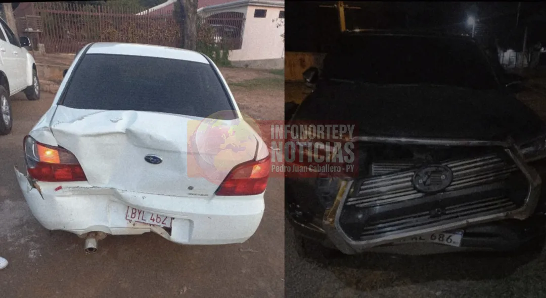 Accidente de tránsito tras caravana estudiantil en Pedro Juan