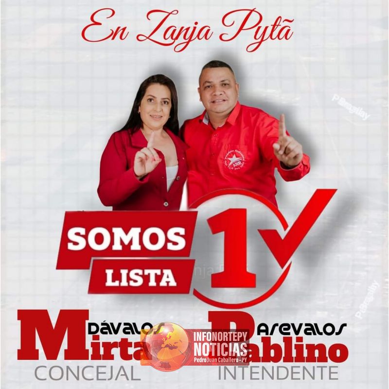 Mirta Dávalos en la preferencia de la gente para la concejalía de Zanja Pyta.
