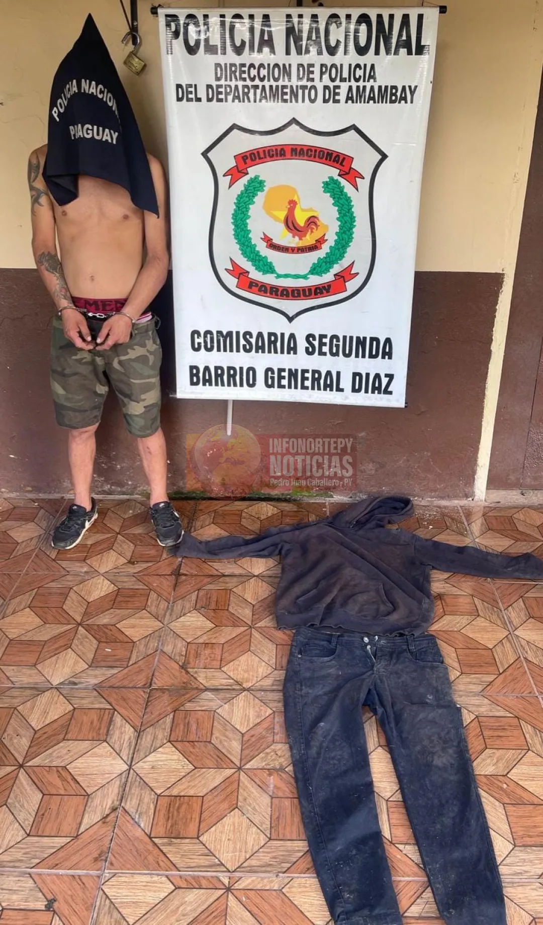 Detienen a sospechoso de hurto en Radio Futura FM de Pedro Juan