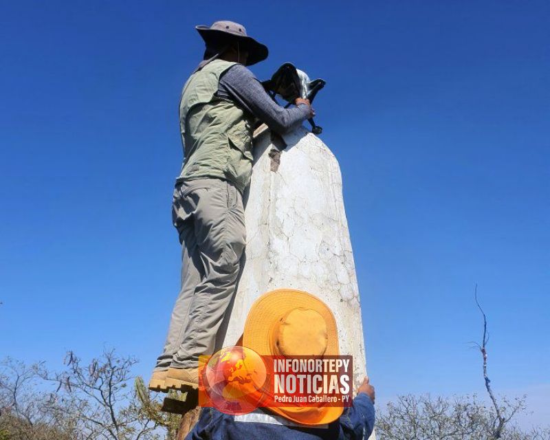 Avanza el mantenimiento y la colocación de hitos en la frontera con Bolivia y Brasil