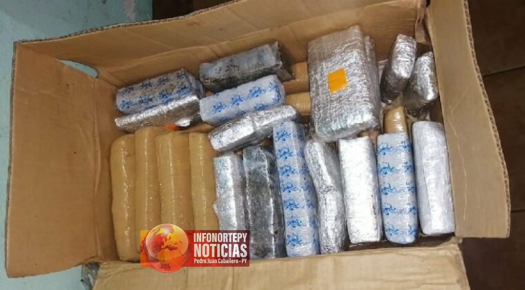 Detectan marihuana en una encomienda enviada de Pedro Juan