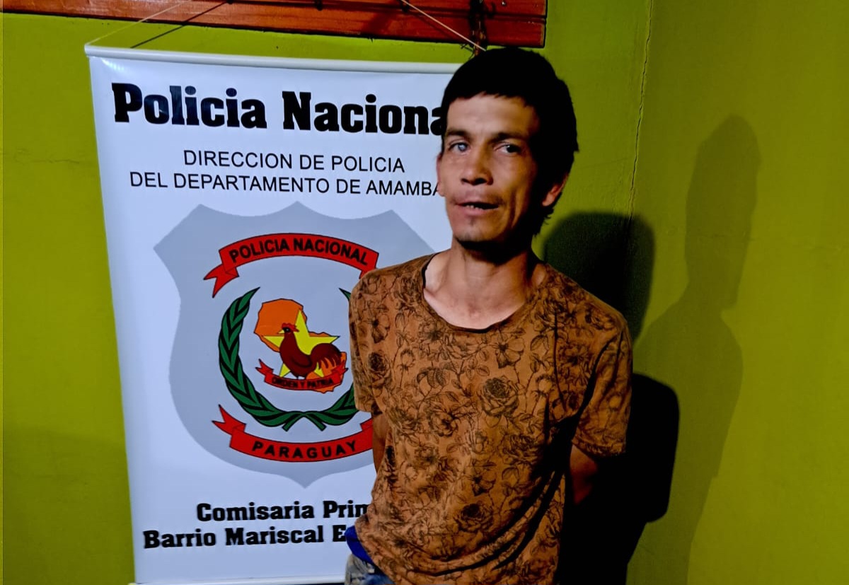 Infragantí fue aprehendido un sujeto que intentó hurtar en Pedro Juan