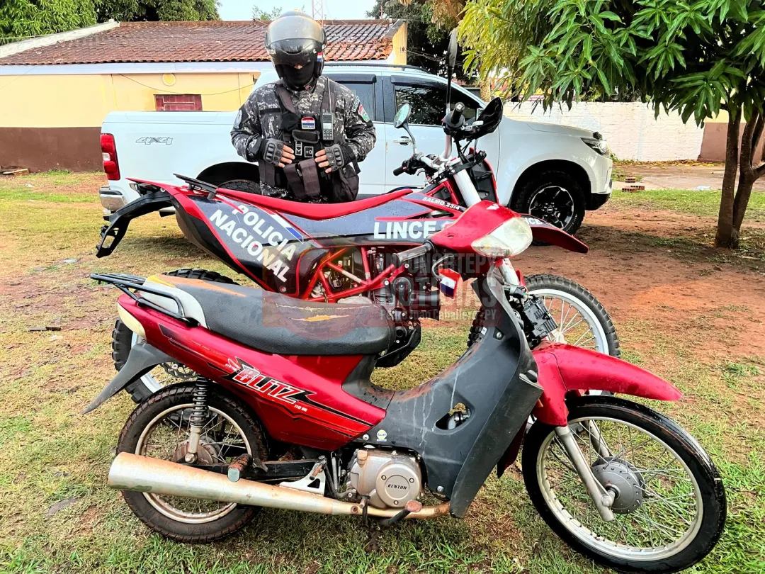Lince recupera motocicleta y detiene a dos sospechosos en Pedro Juan