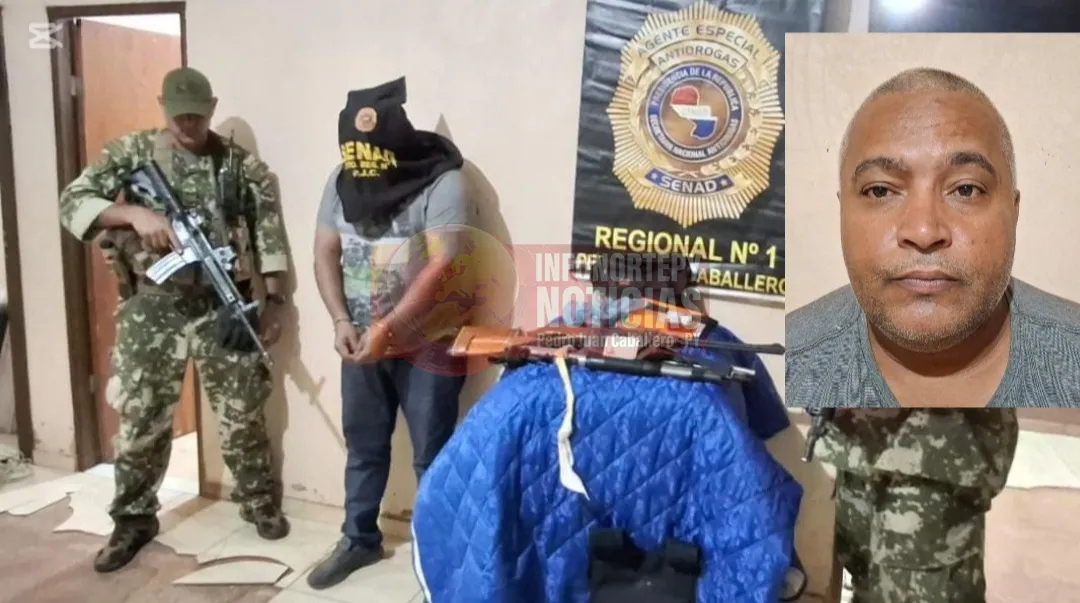 SENAD detiene a miembro del PCC en Zanja Pytã